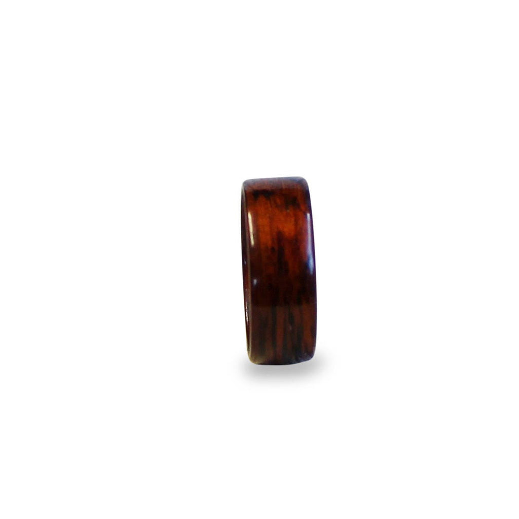 Handmade Mahogany Wooden Ring: Natural Wood Band