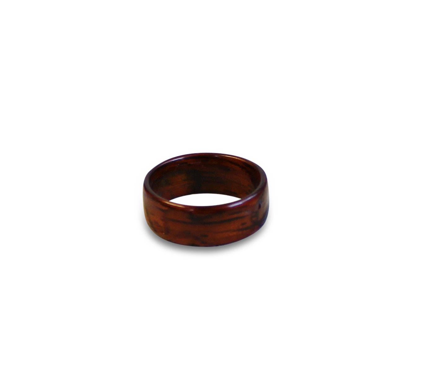 Handmade Mahogany Wooden Ring: Natural Wood Band