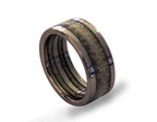 Hunters Deer Antler Titanium Band - Unique Titanium Mens Ring