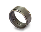 Sandblasted Stainless Steel Ring: Modern Variated Finish Wedding Band
