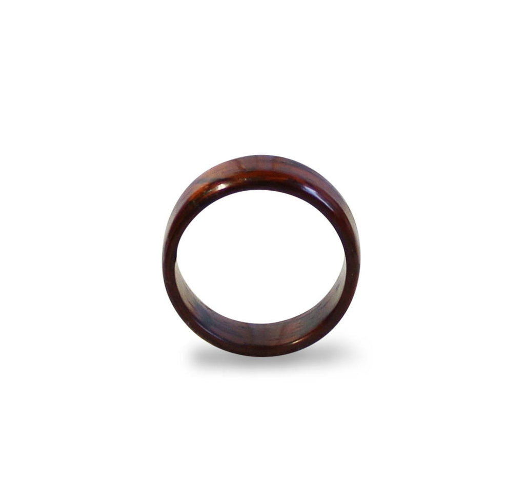 Handmade Mahogany Wooden Ring: Natural Wood Band
