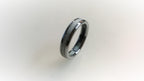 Titanium Ring with Deer Antler Inlay: 5mm Band