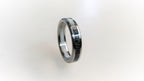 Titanium Ring with Deer Antler Inlay: 5mm Band