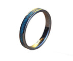 Handcrafted Stainless Steel Ring with Turquoise Inlay